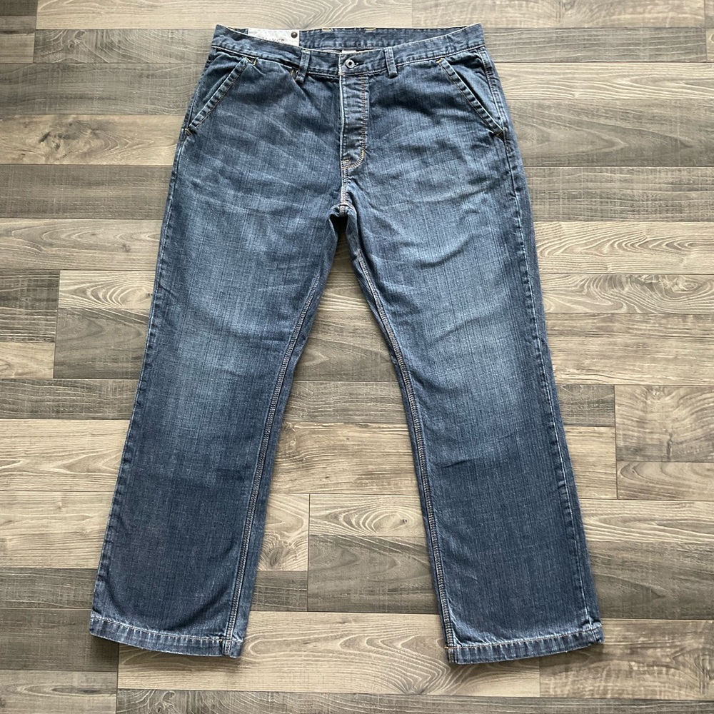 38x32 Gap 1969 Hayes Straight Leg Button Fly Jeans Men’s Blue Denim 100% Cotton
